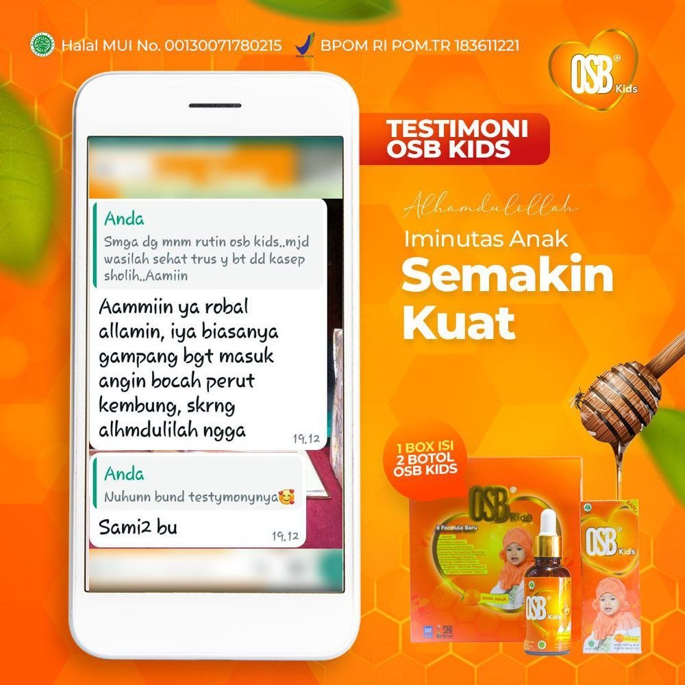 Vitamin Otak Anak - OSB Kids Omar Smart Brain – Bentuk Cair - Vitamin & Nutrisi Otak Anak - Original BPOM - Gambar 5